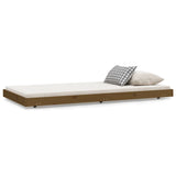 Bedframe 75x190 cm massief grenenhout honingbruin - AllerleiShop