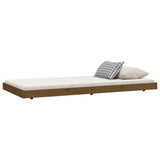 Bedframe 75x190 cm massief grenenhout honingbruin - AllerleiShop