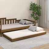 Bedframe 75x190 cm massief grenenhout honingbruin - AllerleiShop