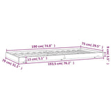 Bedframe 75x190 cm massief grenenhout zwart - AllerleiShop