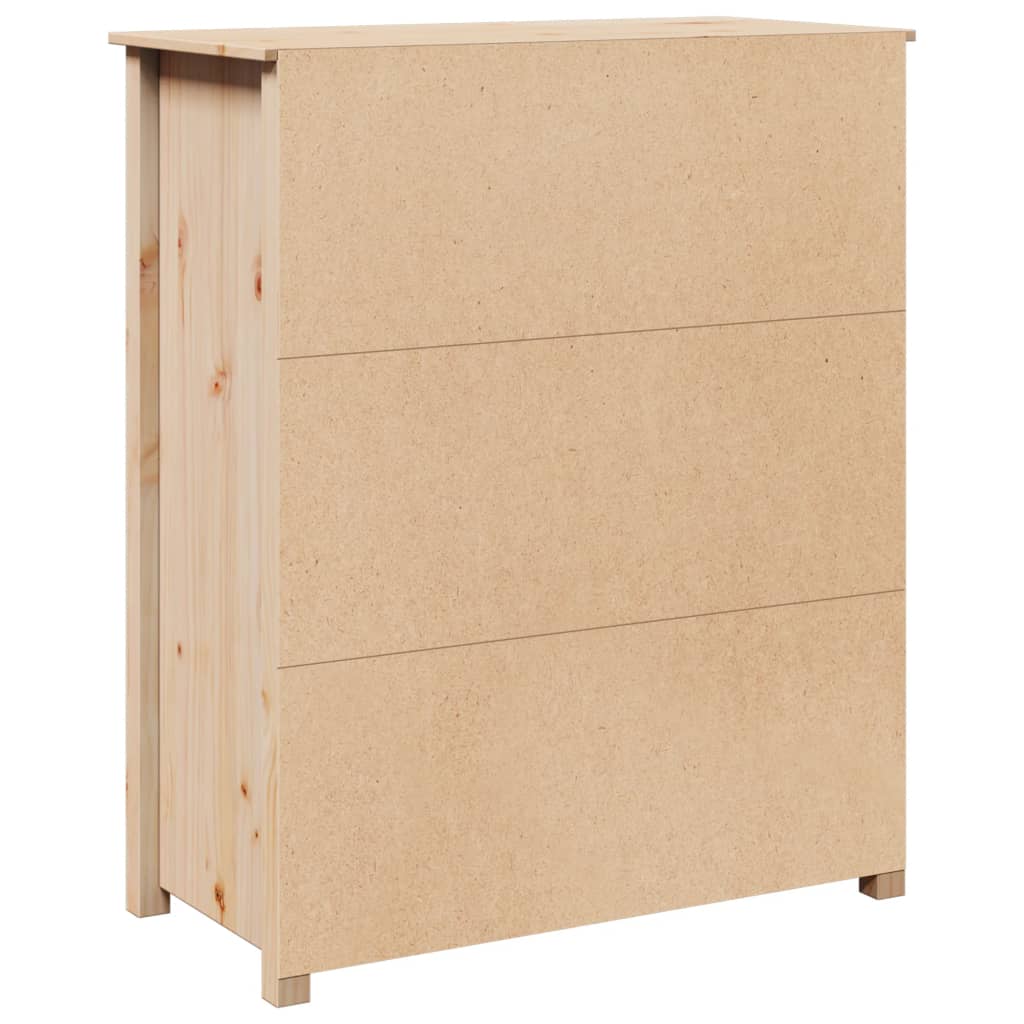 Hoge kast 83x41,5x100 cm massief grenenhout - AllerleiShop