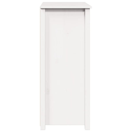 Hoge kast 83x41,5x100 cm massief grenenhout wit - AllerleiShop