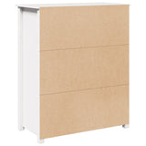 Hoge kast 83x41,5x100 cm massief grenenhout wit - AllerleiShop