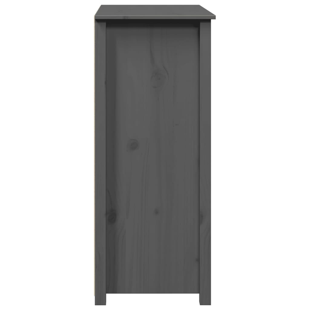 Hoge kast 83x41,5x100 cm massief grenenhout grijs - AllerleiShop