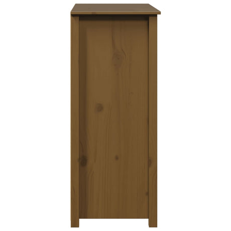 Hoge kast 83x41,5x100 cm massief grenenhout honingbruin - AllerleiShop