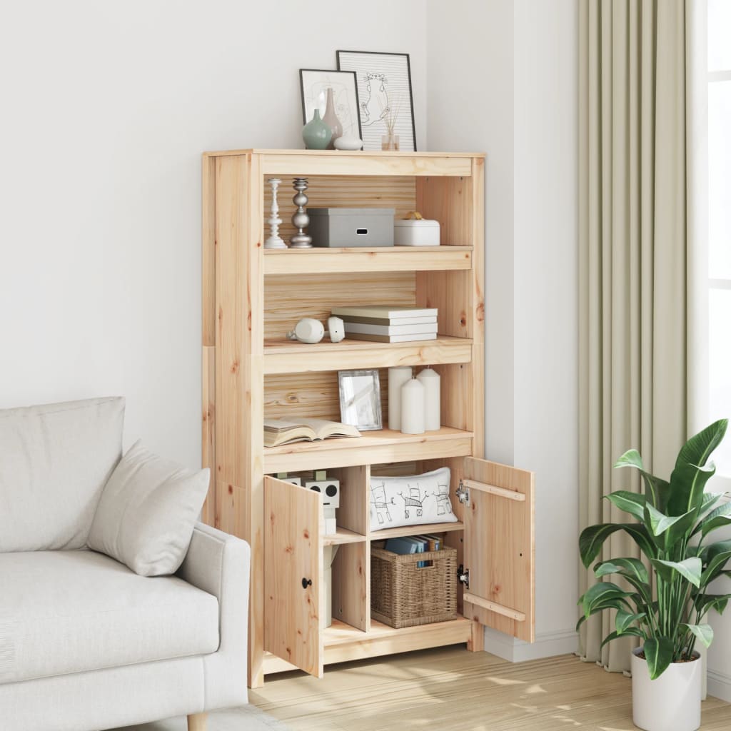 Hoge kast 80x35x154 cm massief grenenhout - AllerleiShop