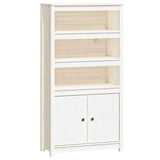 Hoge kast 80x35x154 cm massief grenenhout wit - AllerleiShop