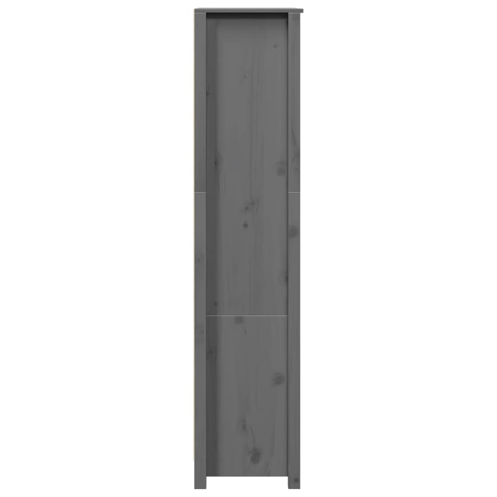 Hoge kast 80x35x154 cm massief grenenhout grijs - AllerleiShop