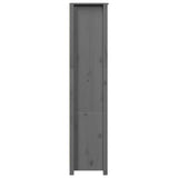 Hoge kast 80x35x154 cm massief grenenhout grijs - AllerleiShop