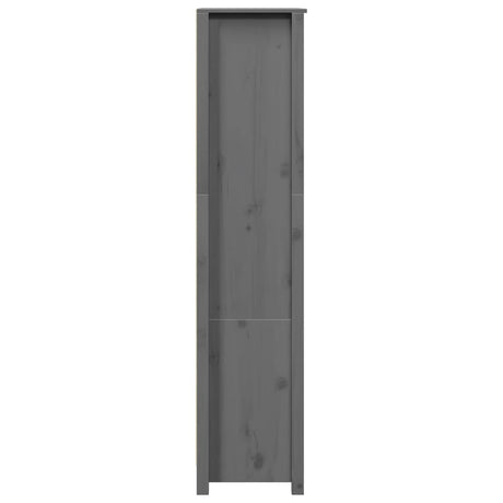 Hoge kast 80x35x154 cm massief grenenhout grijs - AllerleiShop