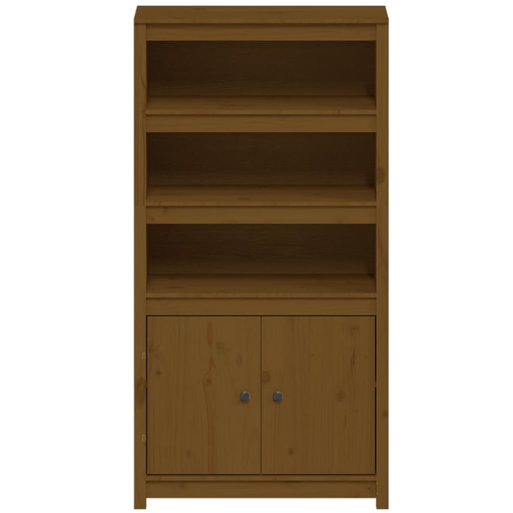 Hoge kast 80x35x154 cm massief grenenhout honingbruin - AllerleiShop