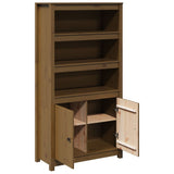 Hoge kast 80x35x154 cm massief grenenhout honingbruin - AllerleiShop