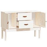 Dressoir 110x40x78 cm massief grenenhout wit - AllerleiShop