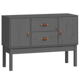 Dressoir 110x40x78 cm massief grenenhout grijs - AllerleiShop