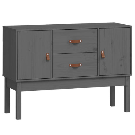 Dressoir 110x40x78 cm massief grenenhout grijs - AllerleiShop