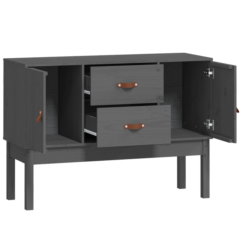 Dressoir 110x40x78 cm massief grenenhout grijs - AllerleiShop