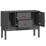 Dressoir 110x40x78 cm massief grenenhout grijs - AllerleiShop