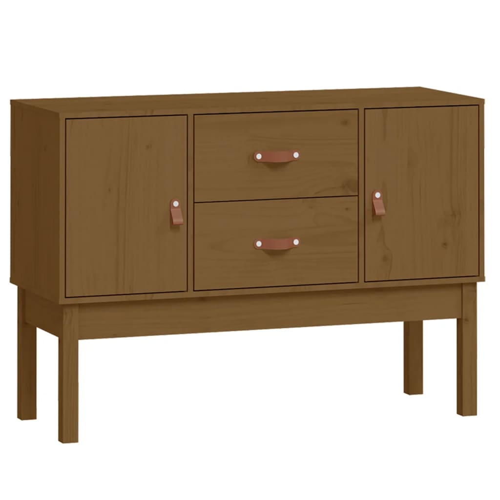 Dressoir 110x40x78 cm massief grenenhout honingbruin - AllerleiShop