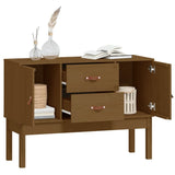 Dressoir 110x40x78 cm massief grenenhout honingbruin - AllerleiShop