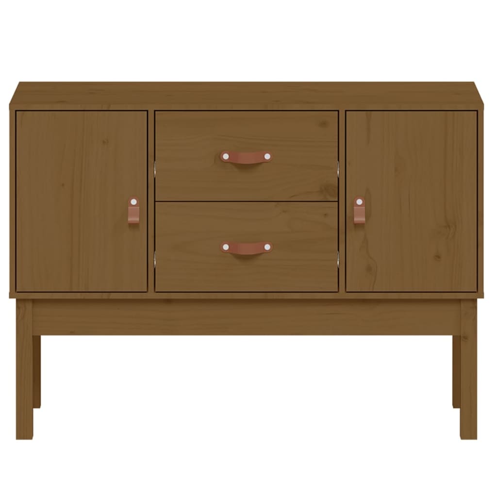 Dressoir 110x40x78 cm massief grenenhout honingbruin - AllerleiShop