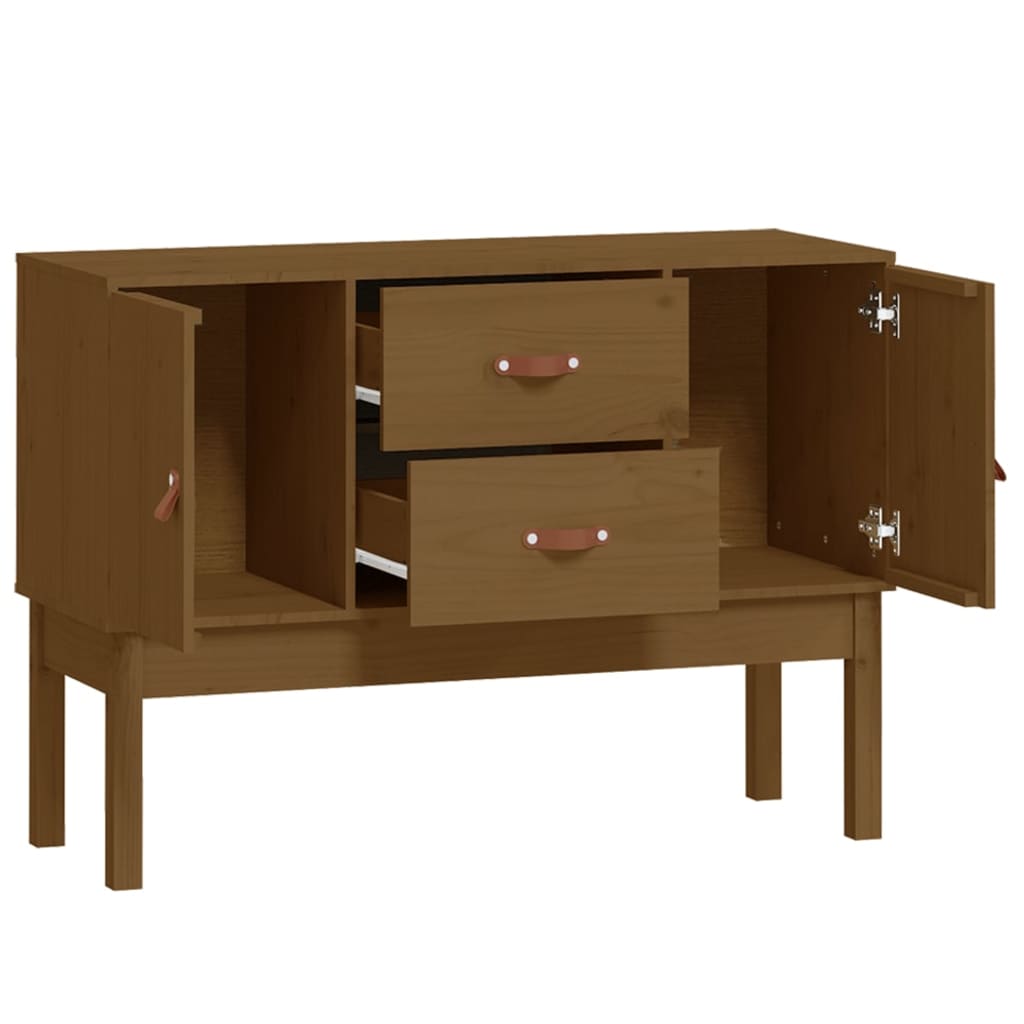 Dressoir 110x40x78 cm massief grenenhout honingbruin - AllerleiShop