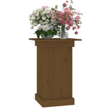 Bloemenstandaard 40x40x60 cm massief grenenhout honingbruin - AllerleiShop