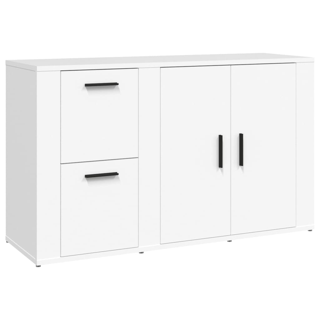 Dressoir 100x33x59,5 cm bewerkt hout wit - AllerleiShop