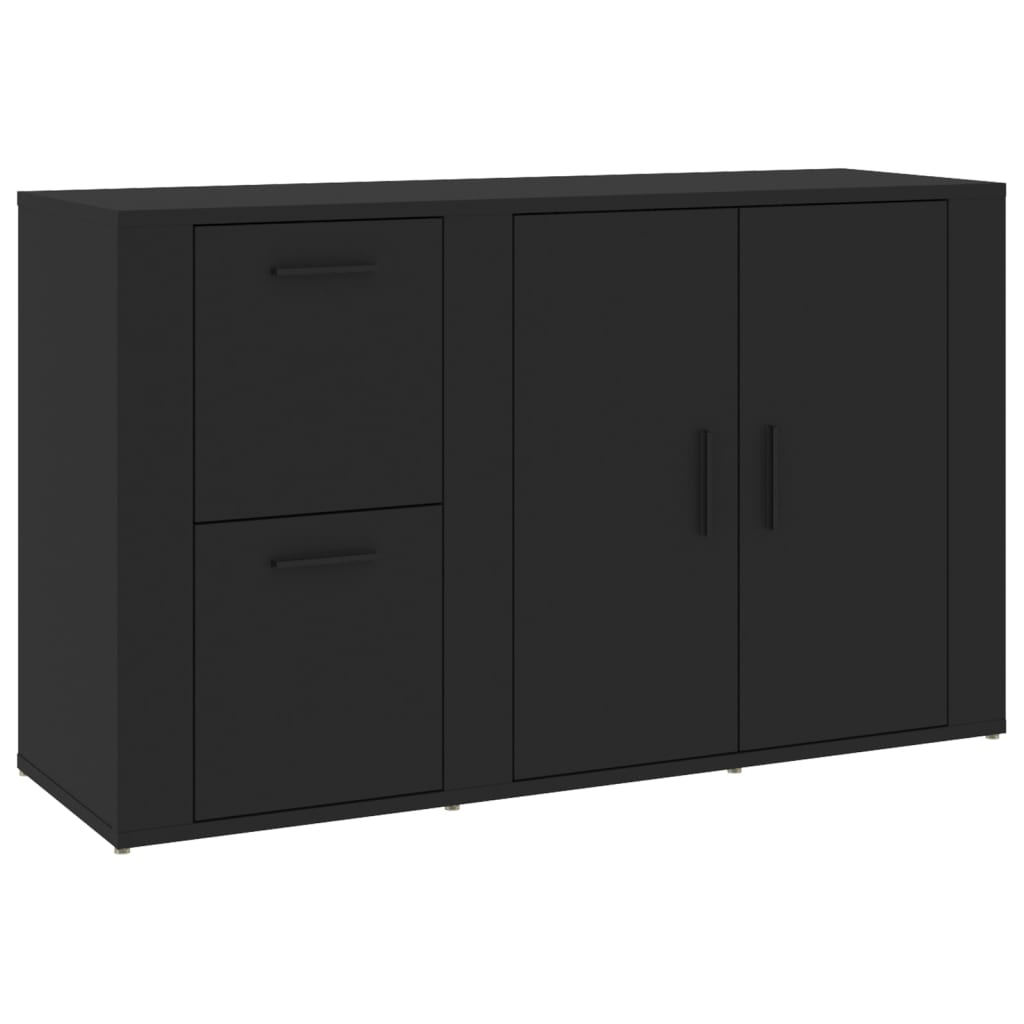 Dressoir 100x33x59,5 cm bewerkt hout zwart - AllerleiShop