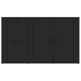 Dressoir 100x33x59,5 cm bewerkt hout zwart - AllerleiShop