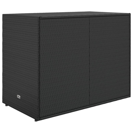 Tuinkast 100x55,5x80 cm poly rattan zwart - AllerleiShop