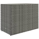 Tuinkast 100x55,5x80 cm poly rattan grijs - AllerleiShop