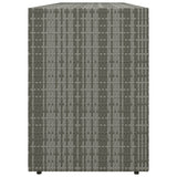 Tuinkast 198x55,5x80 cm poly rattan grijs - AllerleiShop