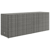 Tuinkast 198x55,5x80 cm poly rattan grijs - AllerleiShop