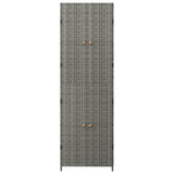 Tuinkast 59x40x180 cm poly rattan grijs - AllerleiShop