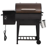 Pelletbarbecue met bodemplaat 94 cm ijzer zwart - AllerleiShop