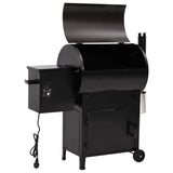 Pelletbarbecue met schoorsteen 104 cm ijzer zwart - AllerleiShop