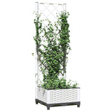 Plantenbak met latwerk 40x40x121,5 cm polypropeen