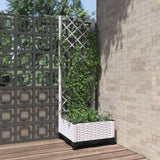 Plantenbak met latwerk 40x40x121,5 cm polypropeen