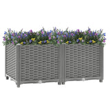 Plantenbak verhoogd 80x40x38 cm polypropeen