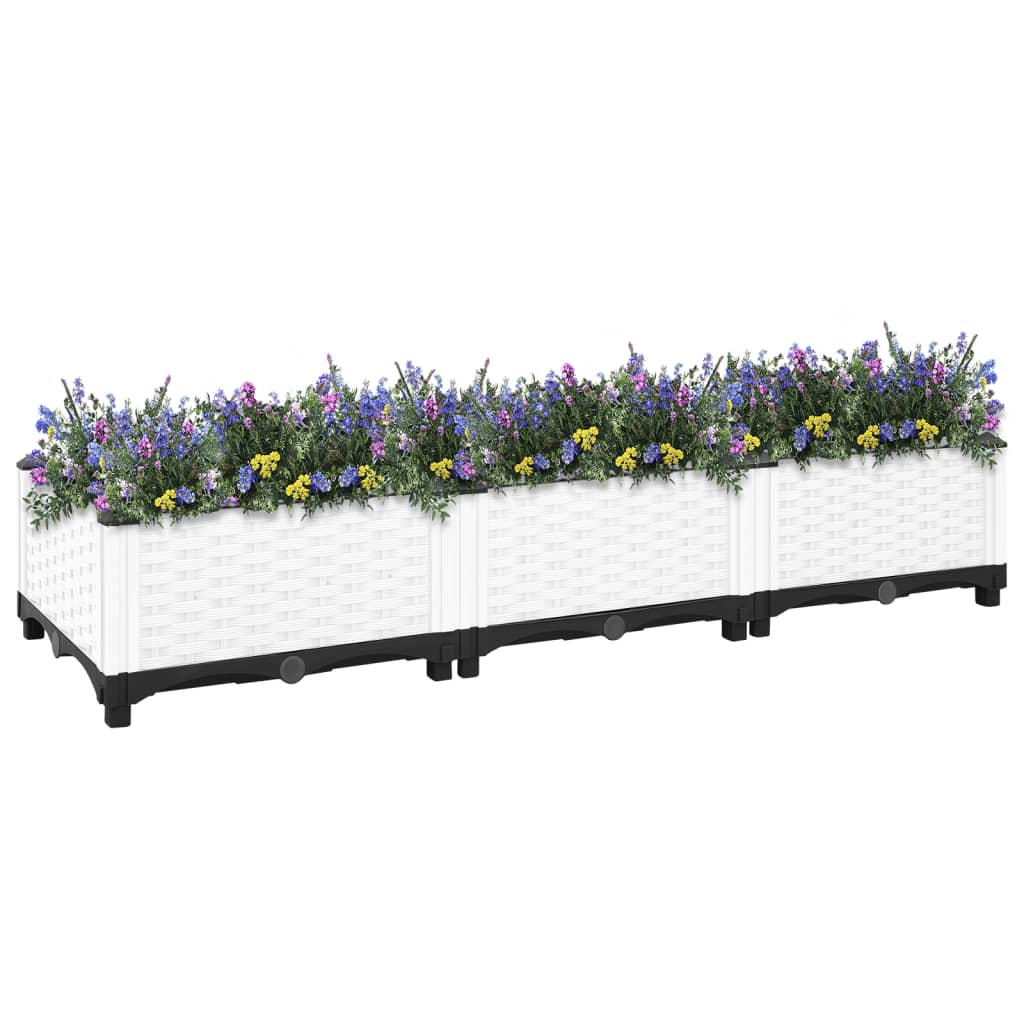 Plantenbak verhoogd 120x40x23 cm polypropeen