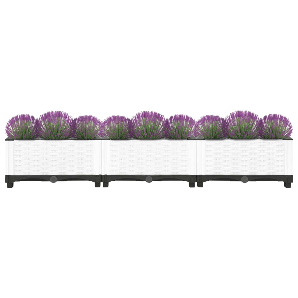 Plantenbak verhoogd 120x40x23 cm polypropeen