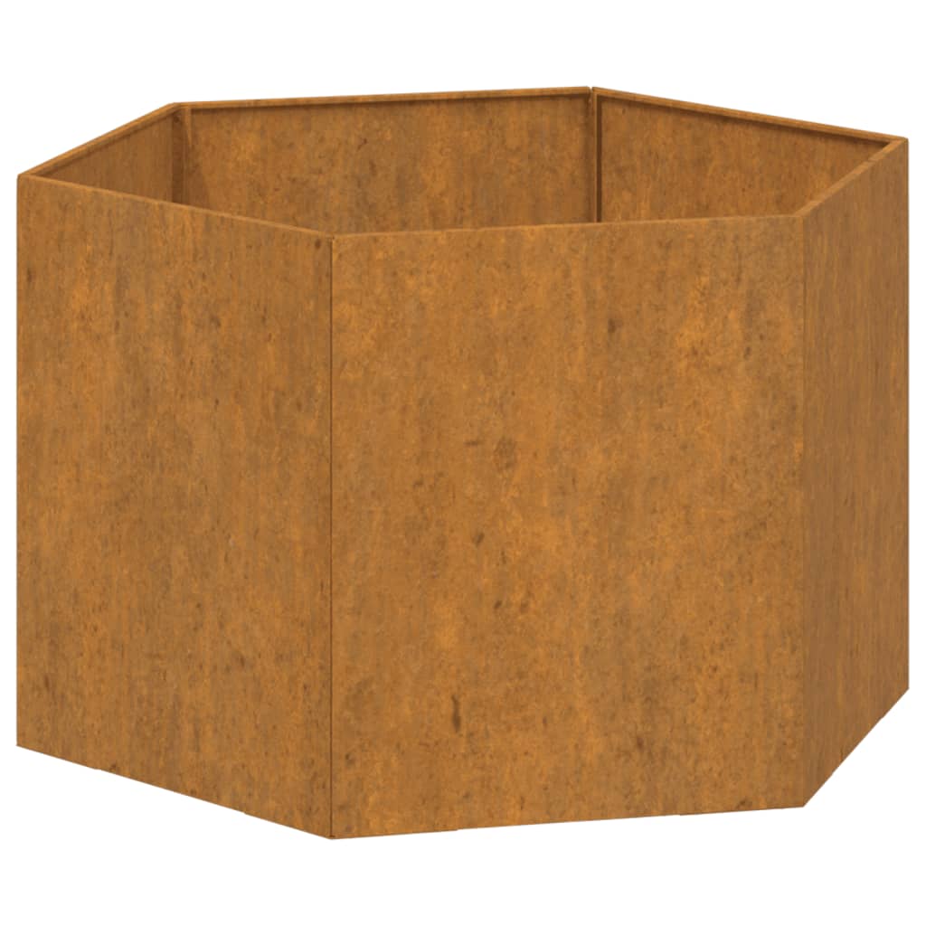 Plantenbak roestig 60x60x45 cm cortenstaal - AllerleiShop