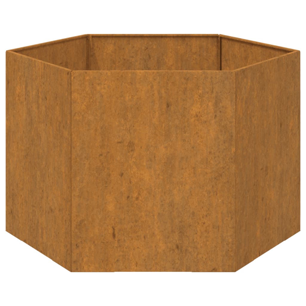 Plantenbak roestig 60x60x45 cm cortenstaal - AllerleiShop