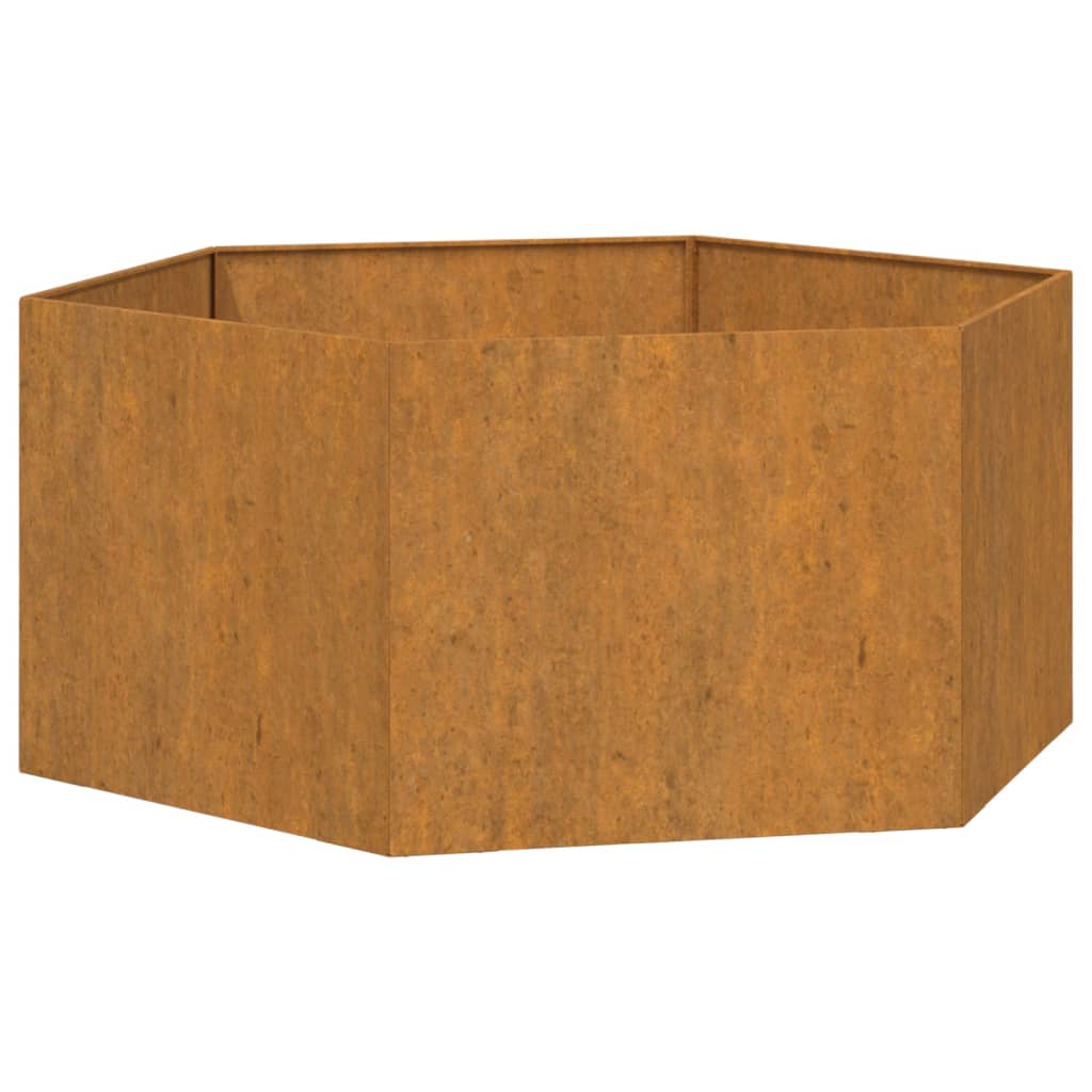 Plantenbak roestig 90x90x45 cm cortenstaal - AllerleiShop