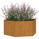 Plantenbak roestig 90x90x45 cm cortenstaal - AllerleiShop