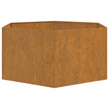 Plantenbak roestig 90x90x45 cm cortenstaal - AllerleiShop