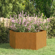 Plantenbak roestig 90x90x45 cm cortenstaal - AllerleiShop