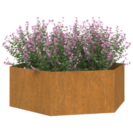 Plantenbak roestig 138x120x45 cm cortenstaal - AllerleiShop