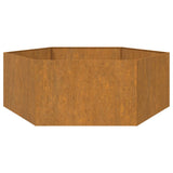 Plantenbak roestig 138x120x45 cm cortenstaal - AllerleiShop