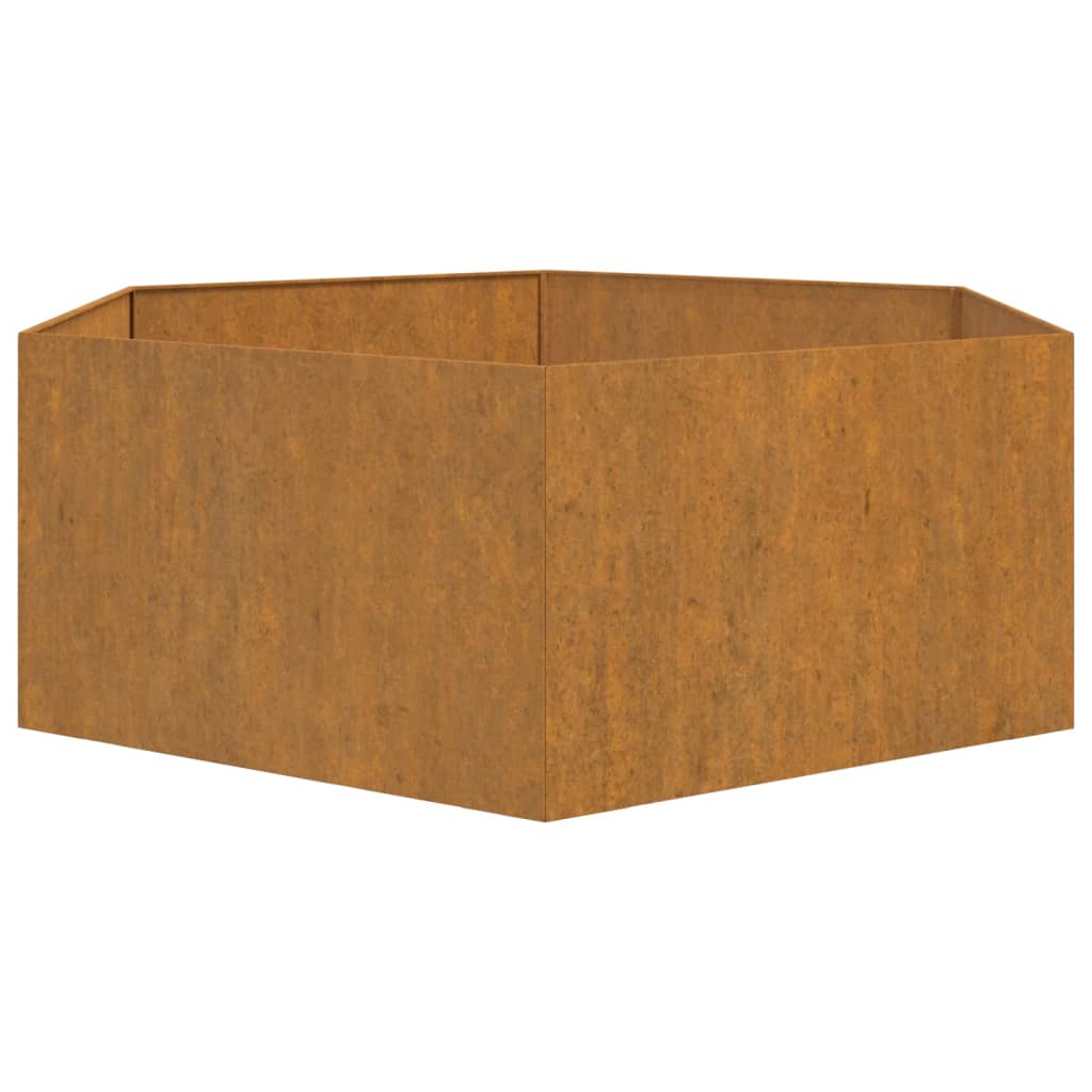 Plantenbak roestig 138x120x45 cm cortenstaal - AllerleiShop